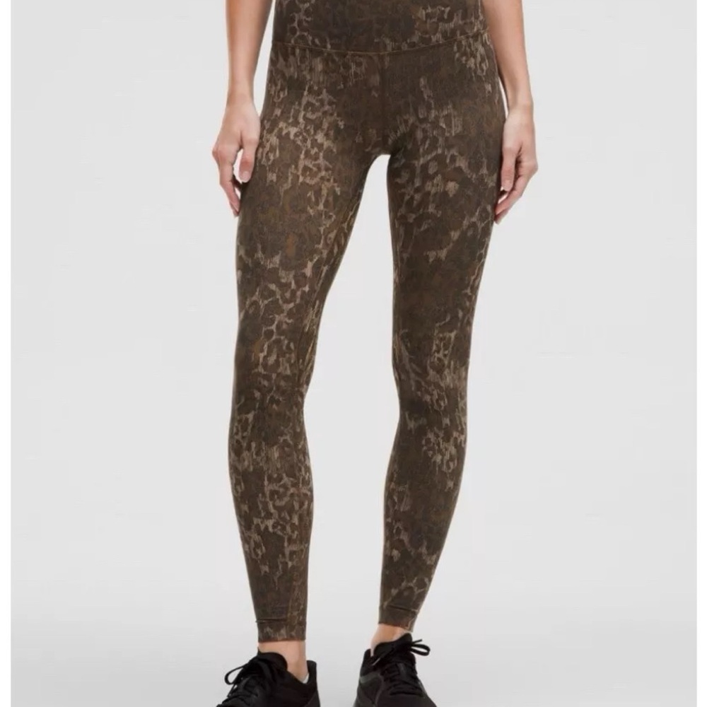 Lululemon 28” Align Leopard (lined)